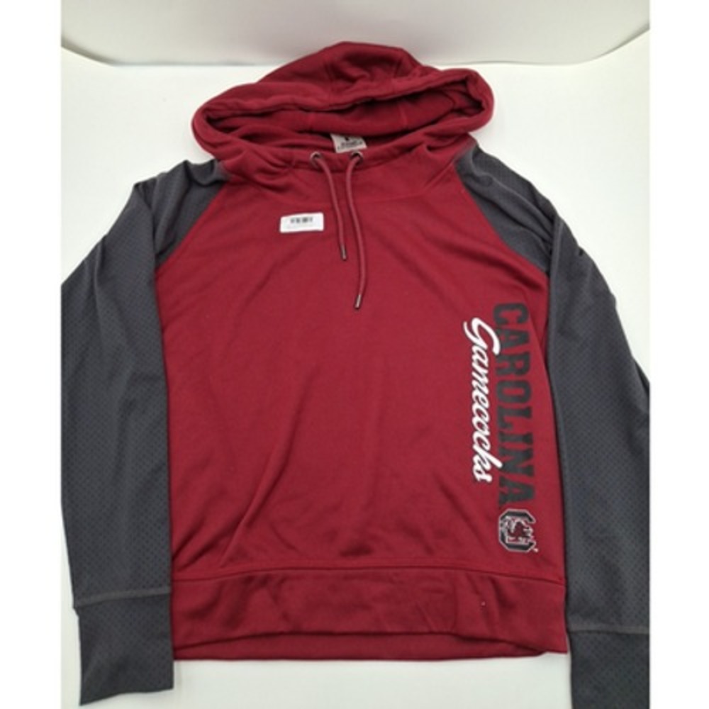 South Carolina Gamecocks Women's Maroon Wide Neck Pullover Hoodie Sweatshirt, M